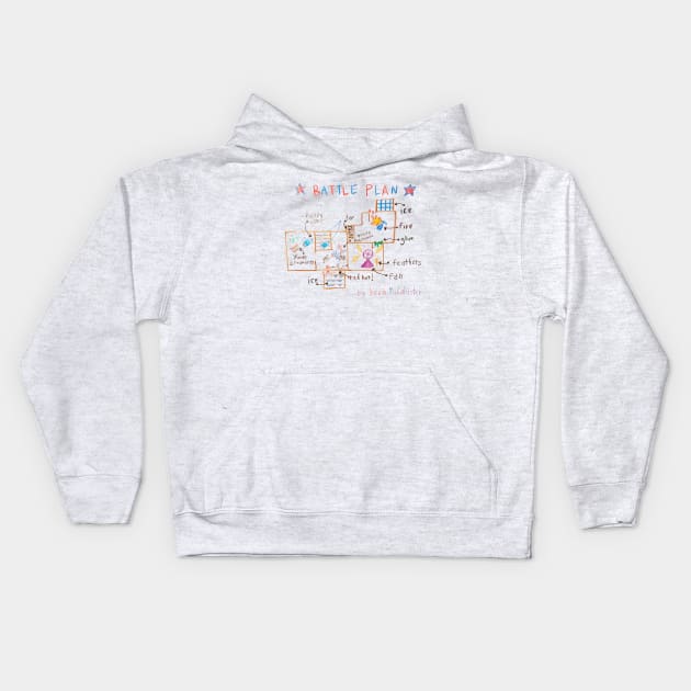 Battle Plan Kids Hoodie by MindsparkCreative